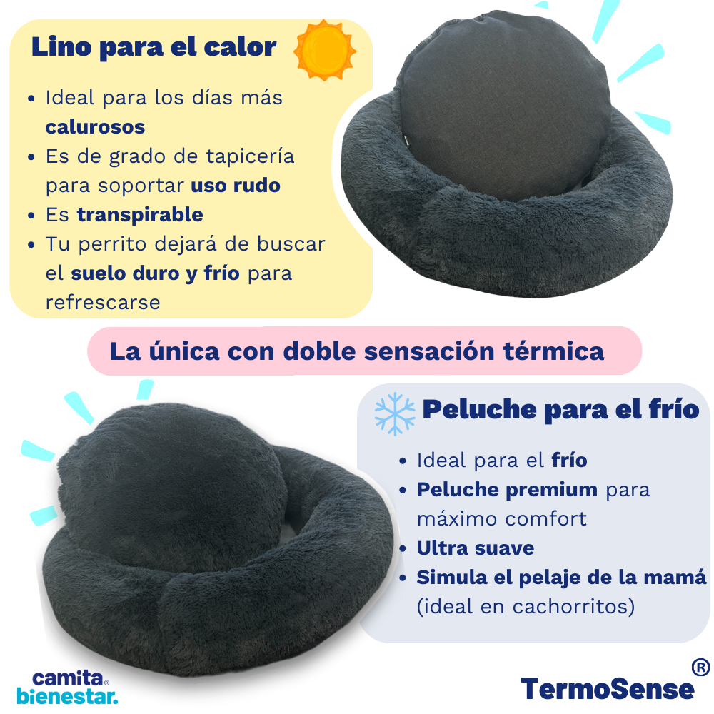 Camita Antiestrés con Memory Foam