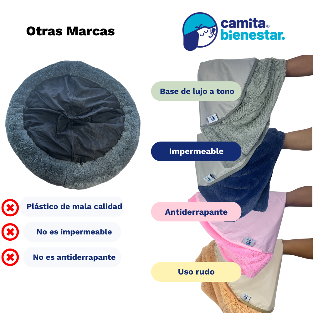 Camita Antiestrés con Memory Foam